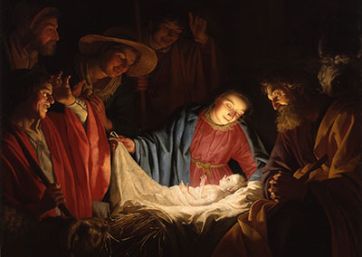 shepherds, Mary, Baby Jesus Image